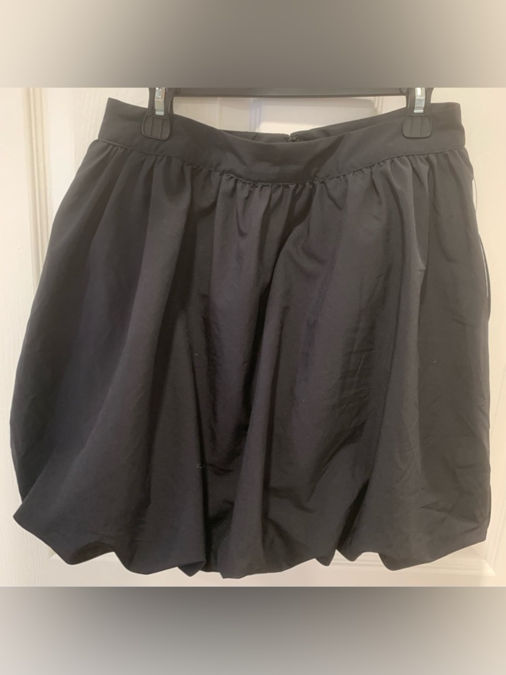 NWT Black Bubble Hem mini Skirt